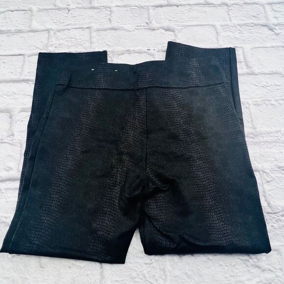 Soft Surroundings‎ Pants Small Petite Black Foil Phyton Charlize Ponte Knit - Picture 10 of 10